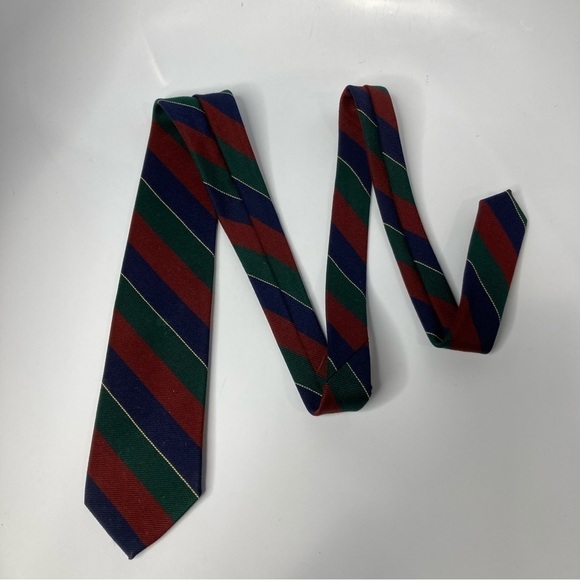 Jacobs Roberts Ltd striped wool tie - Picture 1 of 5